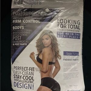 TrueShapers Black Butt Lifter Padded Panty